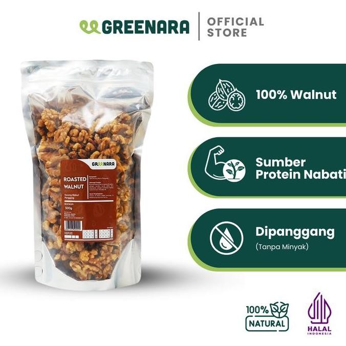 

RPS Greenara Roasted Walnut 500gr / Kacang Walnut Panggang