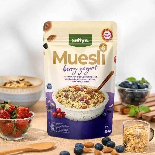

Rps Muesli Berry Yogurt Safiya 1 Kg Oatmeal Diet Fruity Taste Sereal Sehat