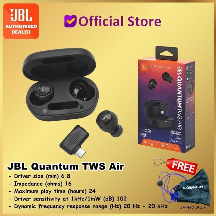 KDS JBL Quantum Air TWS Air True Wireless Gaming Earbuds