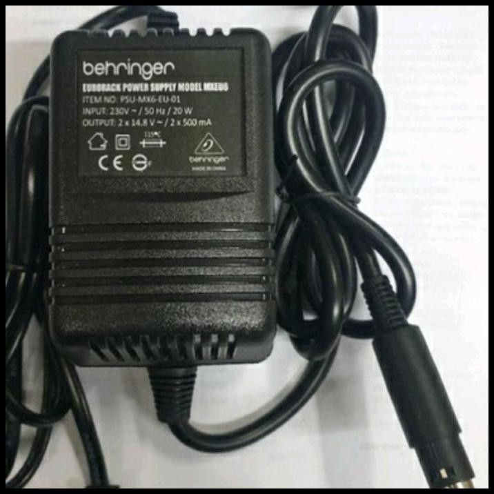 Adaptor Mixer Behringer XENYX 1002FX 1202FX QX1002USB QX1202 PSU6 EU