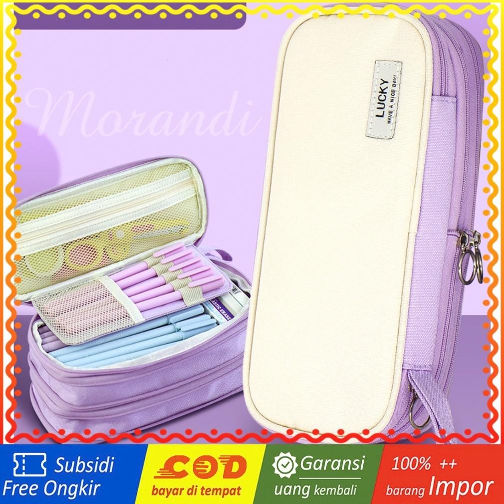 

Model baru - TXS20 Korean Pen Pencil Case Super Tebal Tinggi Lucky Kotak Tempat Pensil Box MKT .,