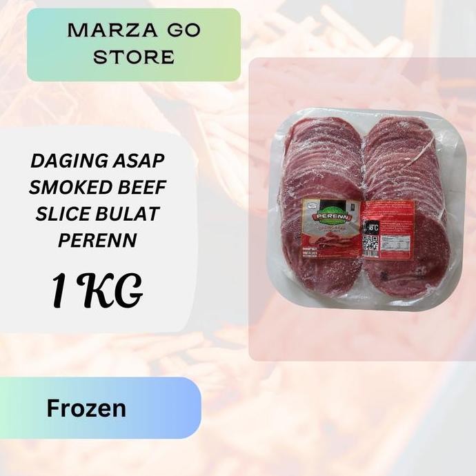 

Perenn Smoked Beef (Daging Asap) Bulat 1Kg Frozen Sapi Halal Pasti Promo