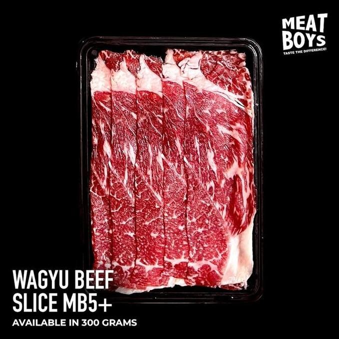 

Wagyu Beef Slice Mb5 300 Gram - Yoshinoya Shortplate Yakiniku Shabu Pasti Ori