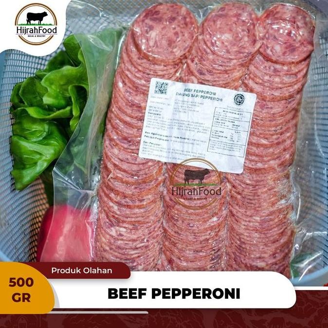 

Beef Pepperoni / Daging Sapi Pepperoni Premium Grade (Qty. 500 Gr) Pasti Promo