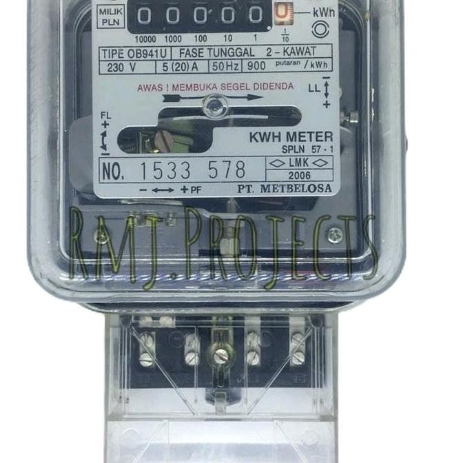 Promo Kwh Meter Listrik Meteran Pembanding 1Phasa 5.20A Analog Murah