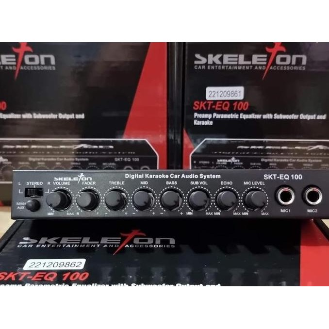 siap kirim preamp parametric karaoke skeleton audio mobil
