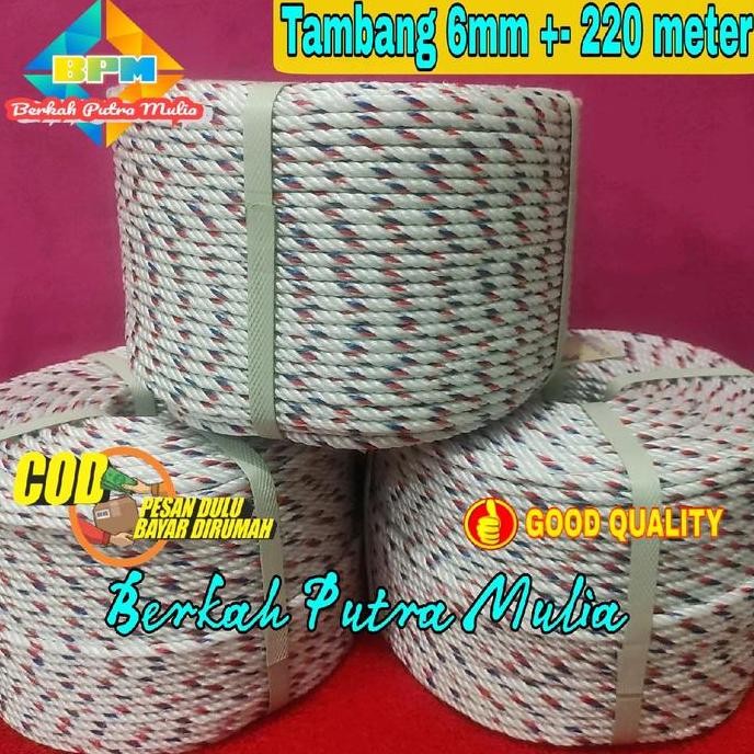 

Tali Tambang Ppd 6Mm 220 Meter/Tali Tambang Pengikat Barang Truck,Pick Up,Losbak/Tali Tambang Dadong/Tali Tambang . Co