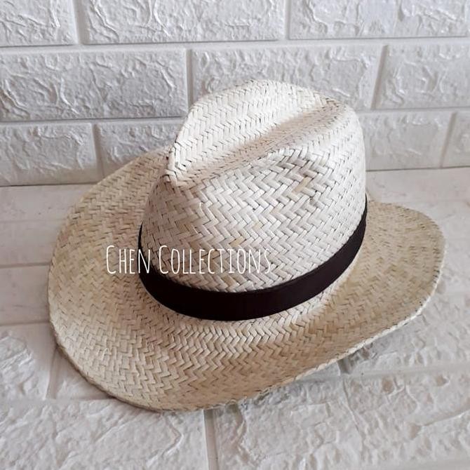 TOPI ANYAMAN PANDAN PRIA