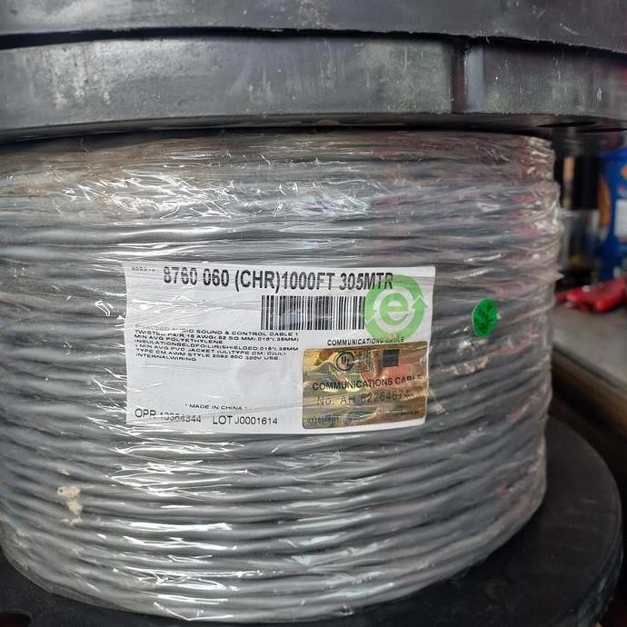 Kabel Belden 8760 Awg18 1Pair ( Isi 2 ) Belden @305M Co