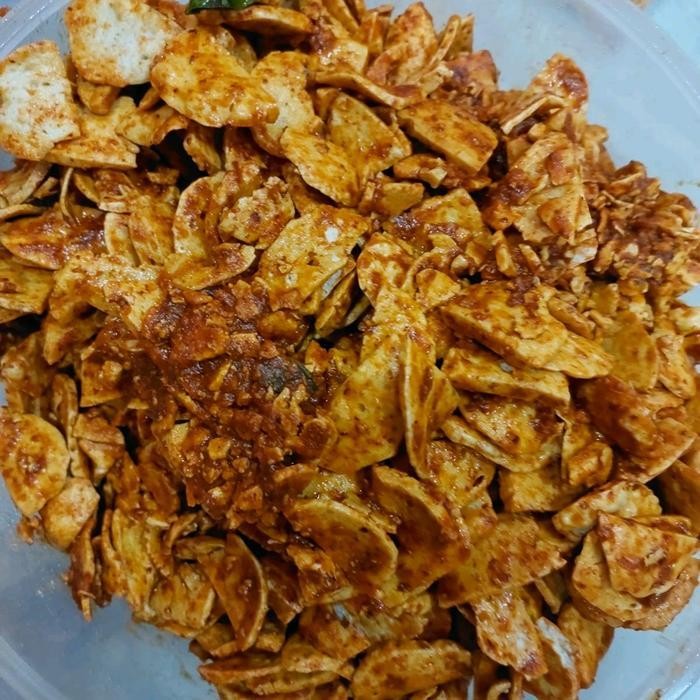 

FF Basreng daun jeruk pedas manis enak gurih renyah Asin Camilan Kering Balado Makanan Snack Cemilan