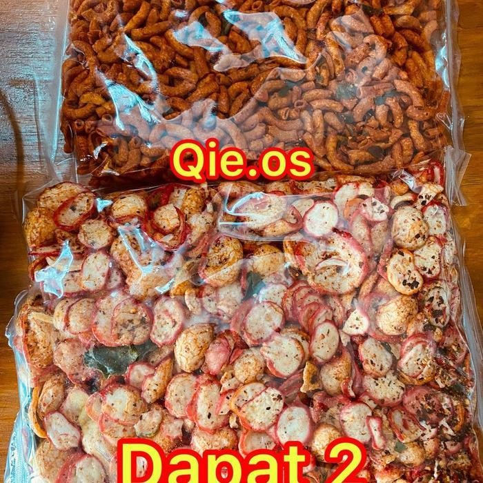 

FF Dapat 2 bundle paket hemat snack food cemilan seblak 500gr makaroni 500 gr