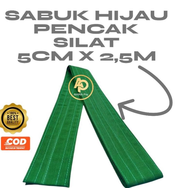DF230>> sabuk pencak silat/sabuk perguruan /sabuk tingkatan/sabuk silat hijau polos