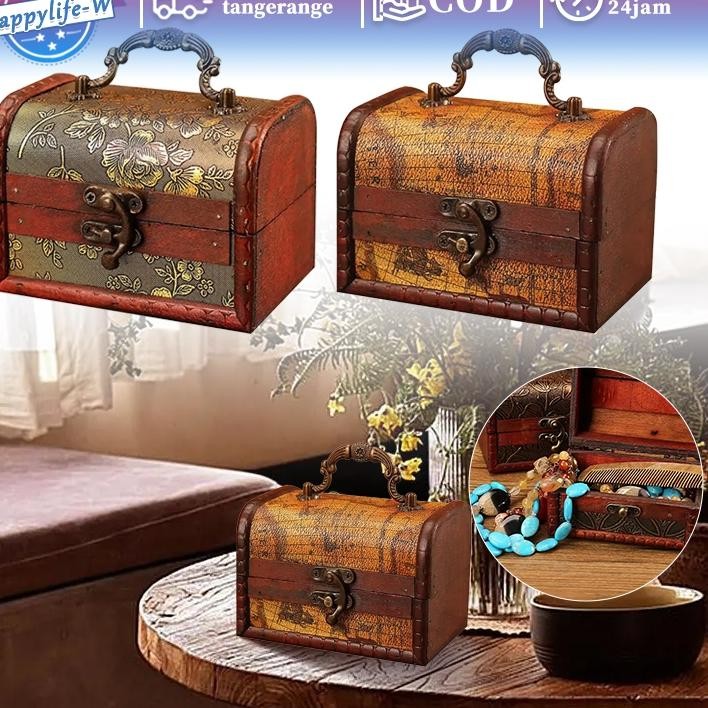 Kotak Kayu Perhiasan Vintage Tempat Perhiasan Kayu Box Perhiasan Kayu Kotak Perhiasan Aesthetic