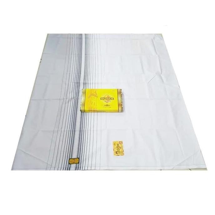 sarung tenun putih polos / wadimor polos putih / wadimor polos