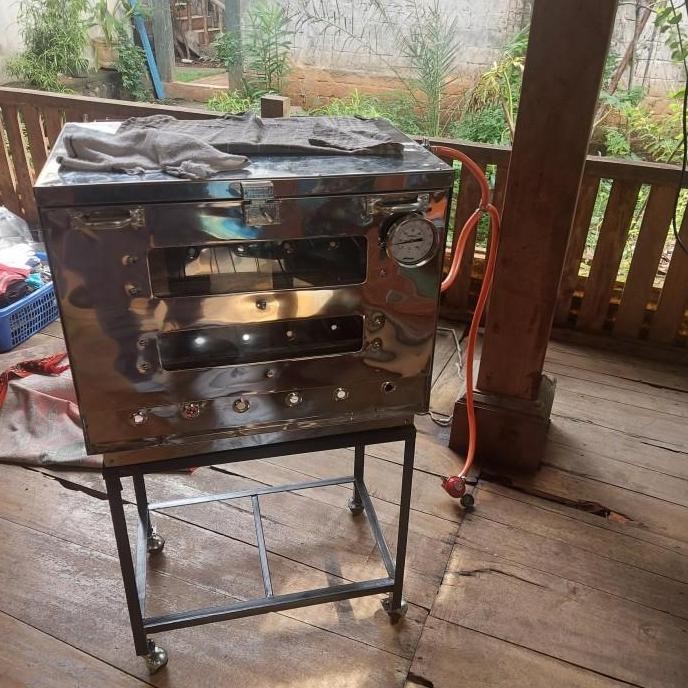 TERBARU OVEN GAS STAINLESS 60X40X50 MERK BIMA BERKAH OTW BANDUNG RANCAEKEK