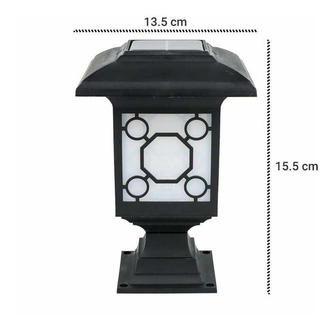 LAMPU TAMAN PAGAR TENAGA SURYA SOLAR PANEL LAMP TANCAP TIANG GARDEN
