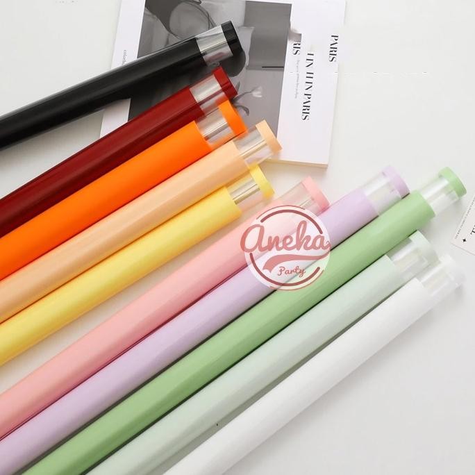 

Mega Sale [Isi 20] Kertas Buket Bunga Double Frame / Flower Wrapping Paper Celophane List Kotak Mega Sale