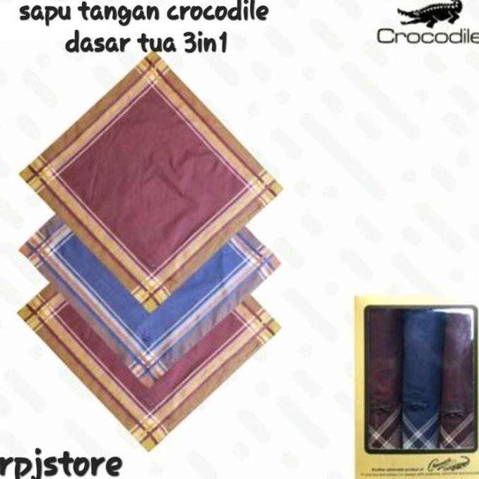 Sale Sapu Tangan Crocodile Pria Dasar Putih