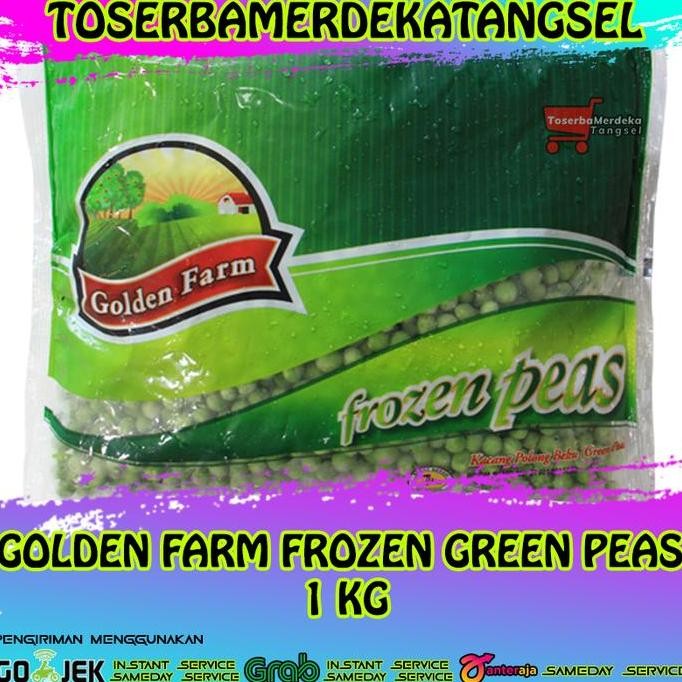 

Golden Farm Vegetable Frozen Green Peas Kacang Polong Beku 1Kg