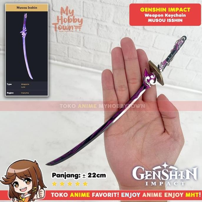 Stok Terbatas Gantungan Kunci Genshin Impact Musou Isshin Raiden Shogun Baal Eksklusif