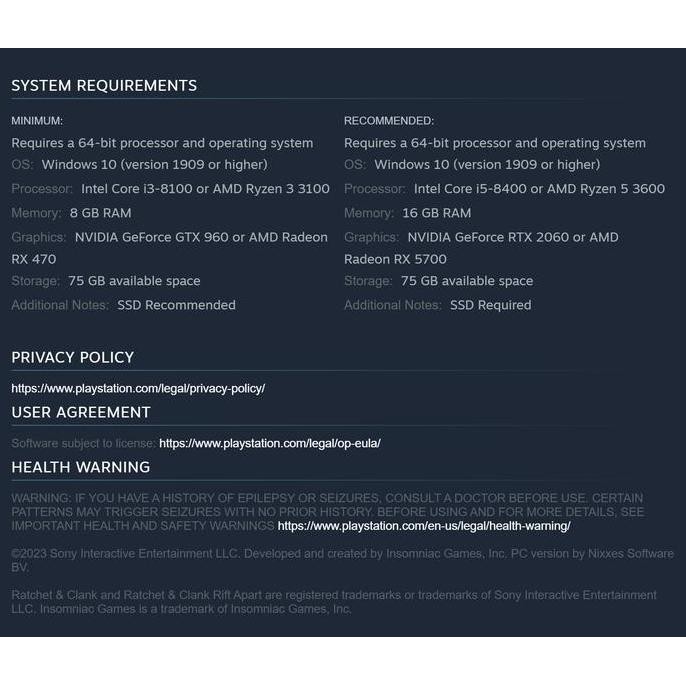 Ratchet & Clank Rift Apart Game Pc Original Berkualitas