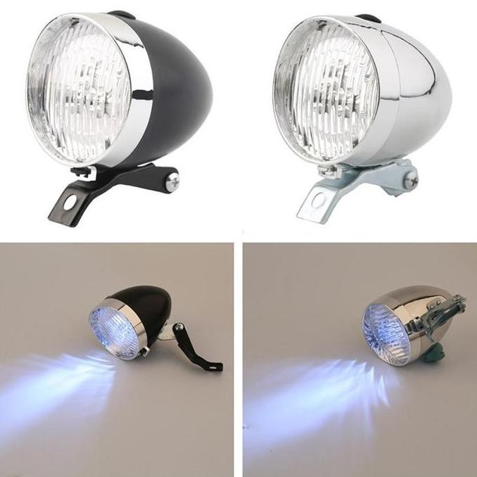 Lampu Depan Sepeda Onthel Ontel Retro Style Lampu Led Sepeda Depan Classic Klasik | Dynamo Lighting 