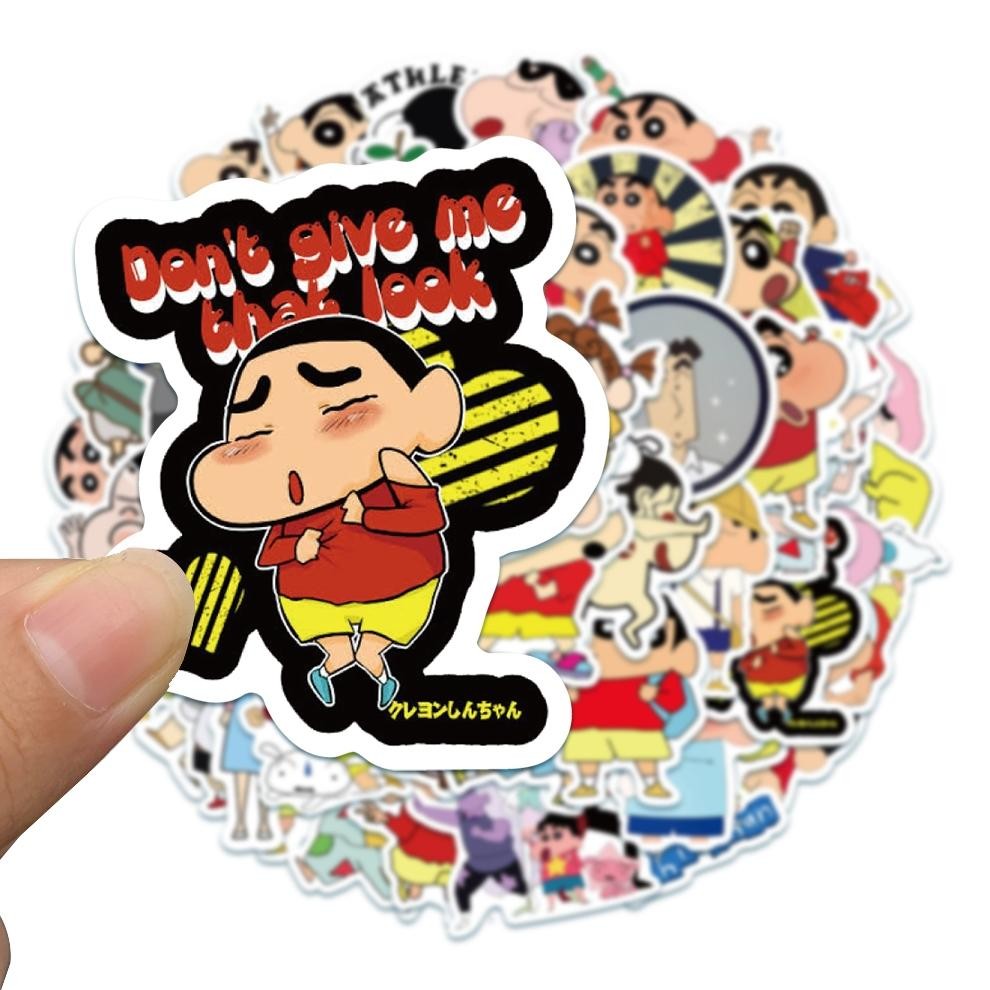 

NG [50PCS]Stiker Kartun PackCrayon Shin-chan Decal Lucu Kartu Vinyl Stiker Anti Air- Sticker Aesthetic Buku Journal Stiker Koper Casing HP Laptop Helm MotorStiker Botol Minum Viral Kekinian Terbaru 2025 WG-83