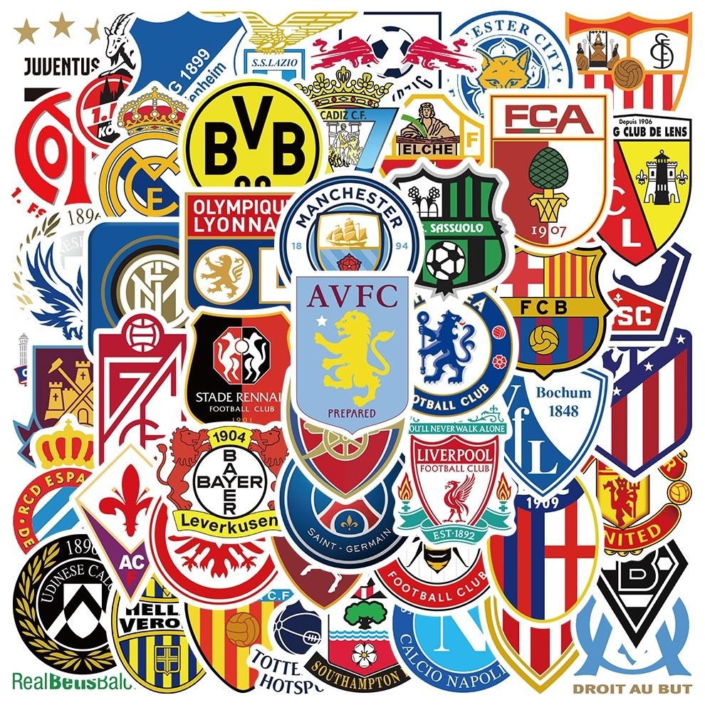 

NG [50PCS]Stiker Tim Sepak Bola Logo Stiker Kualitas tinggi Tahan Gores Decal Vinyl Anti Air - Sticker Aesthetic Buku Journal Koper Casing HP Tablet Laptop Helm Motor Viral Kekinian Terbaru 2025 CO-48