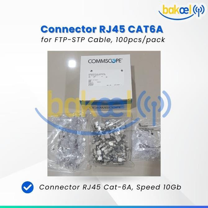 TERMURAH - COMMSCOPE AMP RJ45 Connector STP Cat6A Cat 6A RJ 45