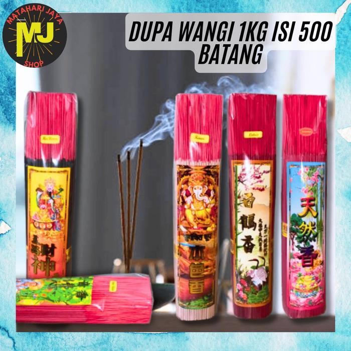 IX MJ Hio Dupa Sembahyang Wangi isi 1 Kg / Dupa 500 Batang Cendana Rose Darshan / Seribu Bunga 1 Jam