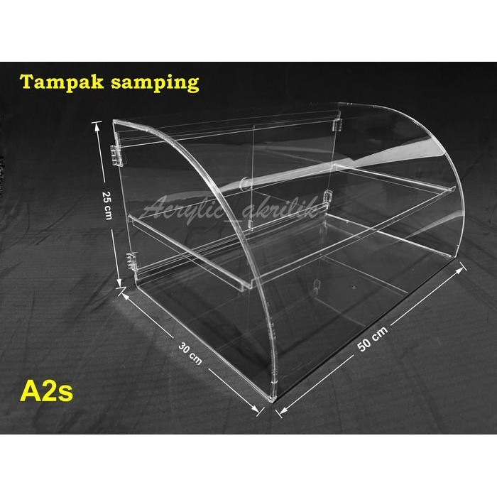 

IX Etalase Box kue, food display A2s rak display