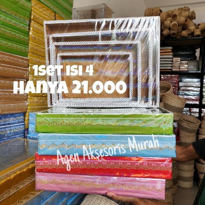 

IX 1set isi 4 keranjang hantaran/baki lamaran