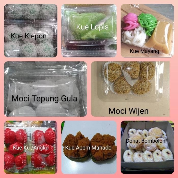 

IX Kue Apem manado,Angku,Bomboloni,moci wijen tepung,Mayang,Lupis, klepon