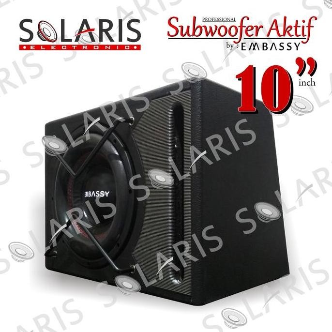 SUBWOOFER AKTIF 10 inch BASSBOX Embassy EMS-10 PLATINUM