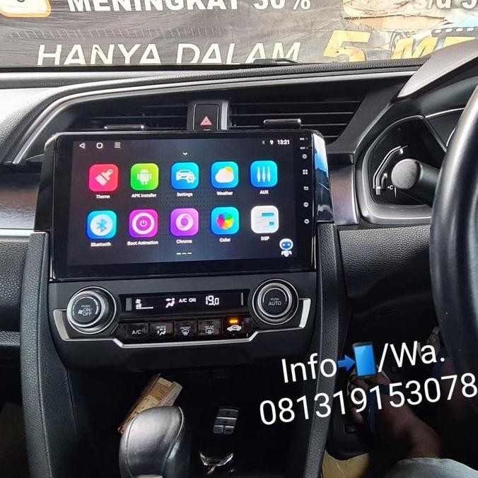 | upgrade head unit android honda civic turbo | 2 screen anti lemot |