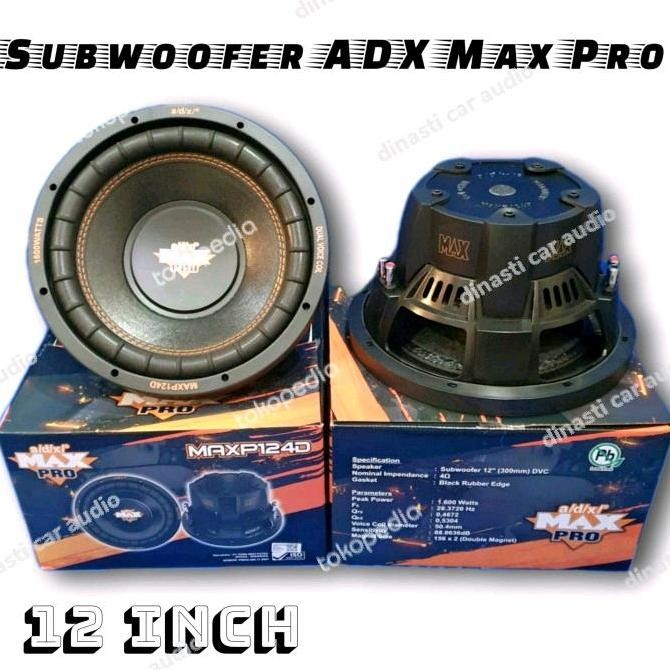 Subwoofer ADX Pro Max P124D 12 inch double coil double magnet lebar