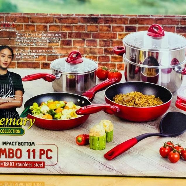 Supra Panci Set Rosemary Combo 11 Pcs I Renatta Series Supra Set 11 Pc