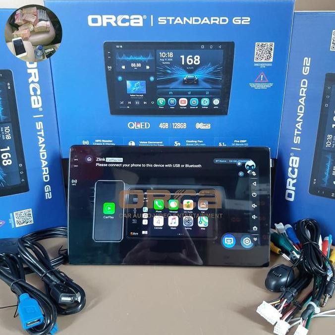 Head Unit Android ORCA TERBARU RAM 4GB + 128 GB NFC NEW STANDARD ORCA G2 ANDROID 9" / 10" INCH ORCA