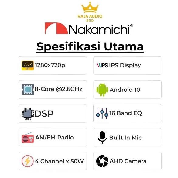 Nakamichi Elite Pro 10" inch 6/128 NA-3102i Head Unit Double Din