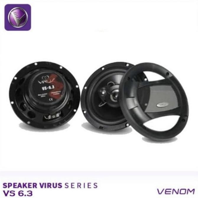Speaker Coaxial Venom Virus VS 6.3 Speaker Pintu Mobil Venom Virus