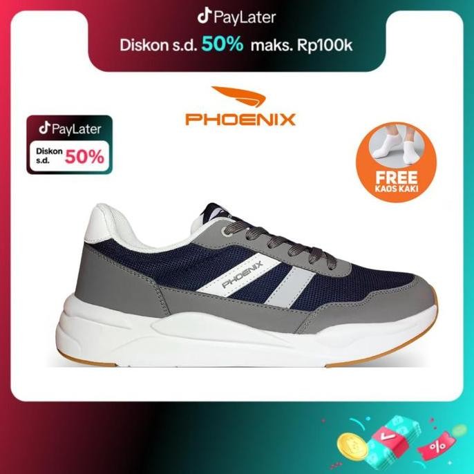 Promo Phoenix Hikaru Sepatu Training Pria - D.Grey Running Outdoor COD