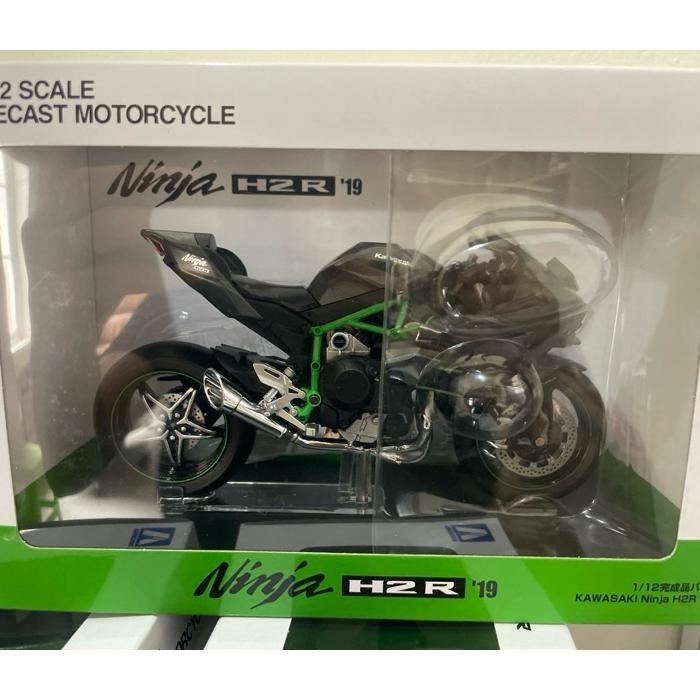 Diecast Miniatur Motor Kawasaki H2R Skala 112 Aoshima