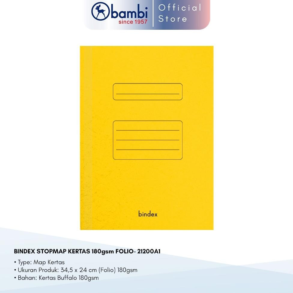 

Bindex Paper Stopmap Folio Tebal 180 Gsm Mix Color Isi 50 Pcs Original
