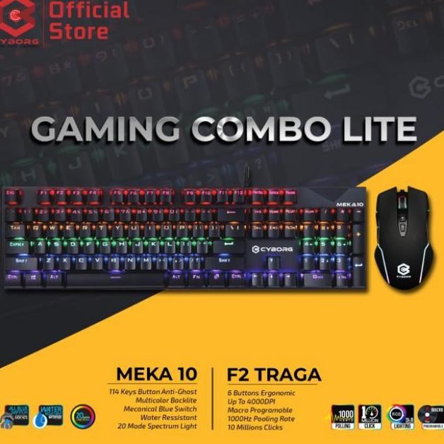Keyboardmouse Cyborg Gaming Combo Meka10F2 Traga