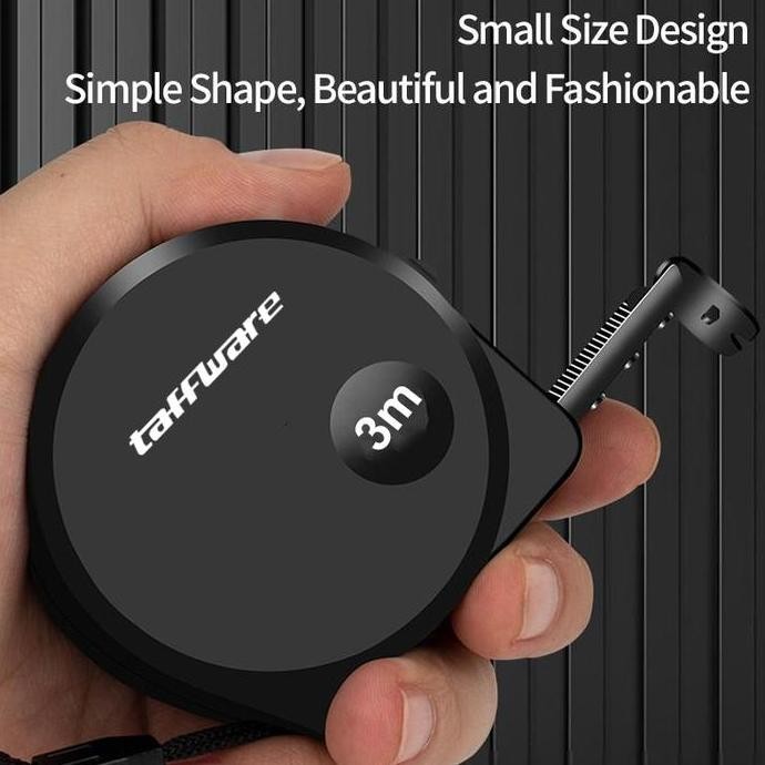 Meteran Roll 3 5 10 Meter Pegunci Alat Ukur Panjang Tape Measure Taffware Dsh-19 Co