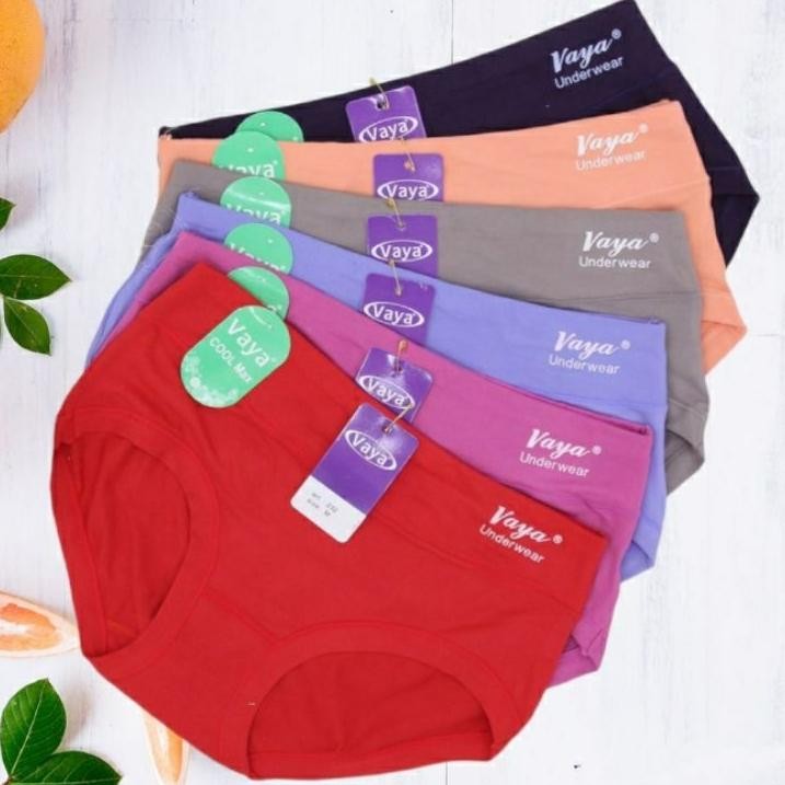 Berkualitas CD VAYA 232 Original Isi 6, 3 Pcs/ Celana Dalam Vaya ukuran jumbo bahan katun premium MU