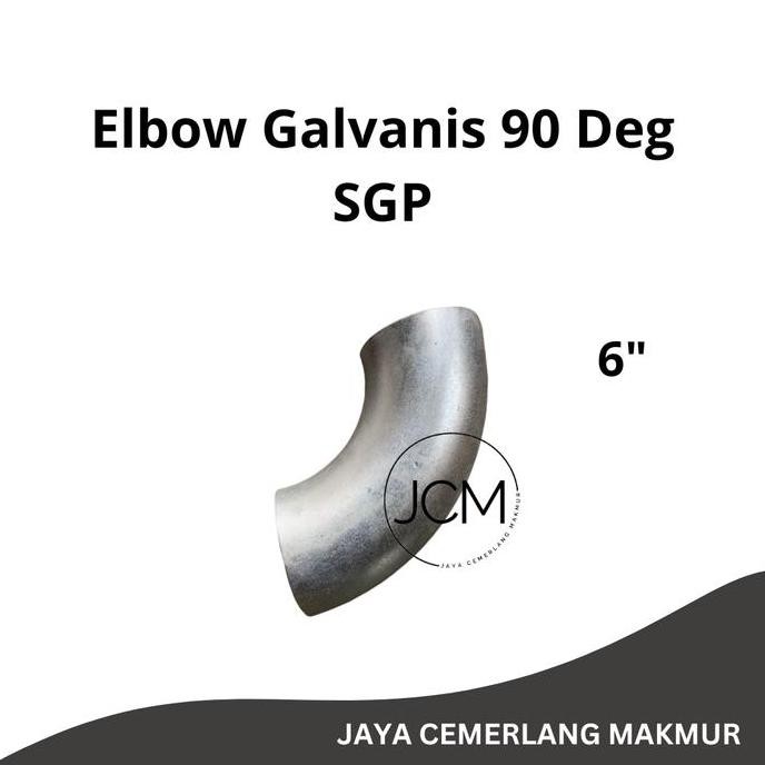 Elbow Las Galvanis 6" Sgp / Knee Las Galvanis / Keni Lasbow 6 Inch Sgp Co