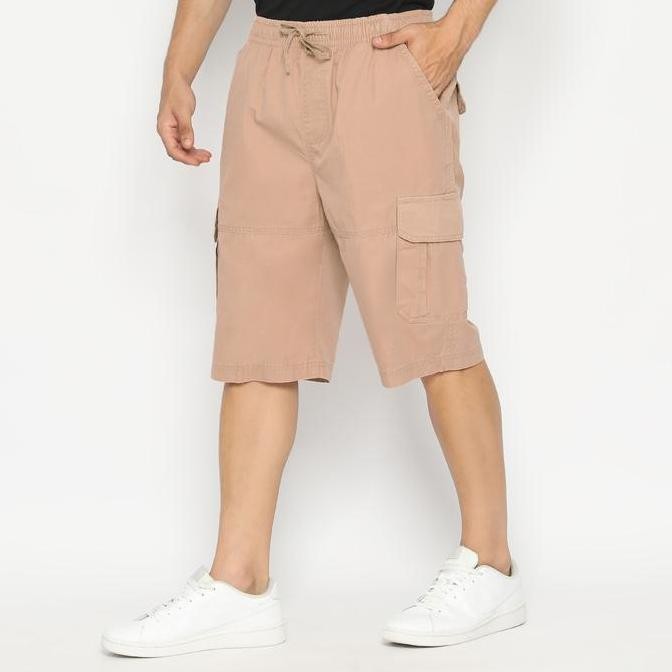 RBJ Celana Pendek Karet Cargo Khaky Pria