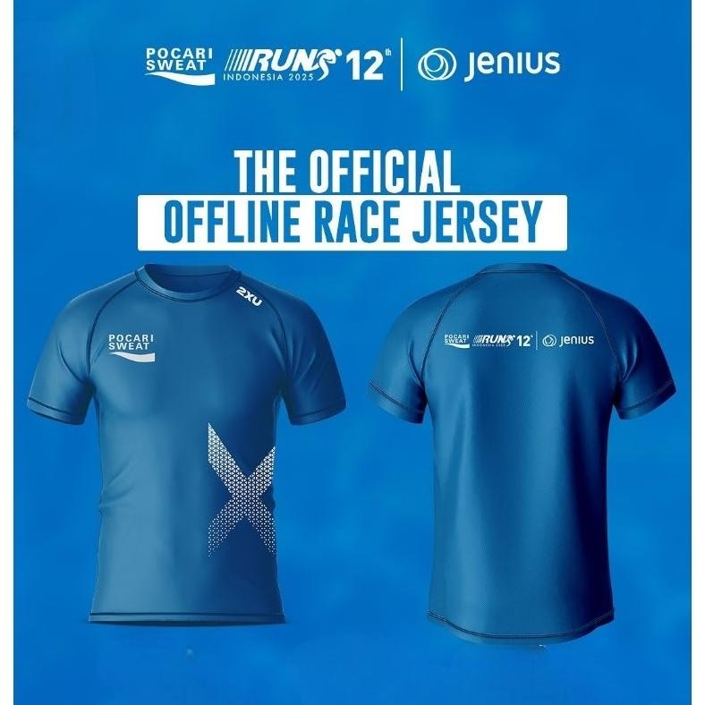 (Terbaru) Jersey Pocari Sweat Running 12 New 2025/Jersey Lari Pocari Sweat (Terlaris)