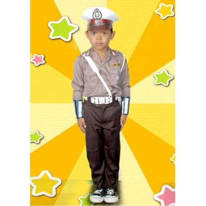 baju kostum polisi anak cowok/laki laki (bisa GOSEND)